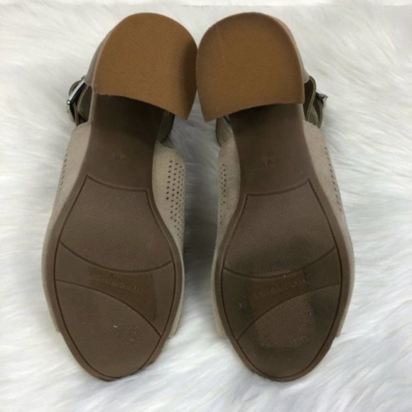 Marc Fisher Stacked Heel Open Toe Booties - Picture 7 of 7